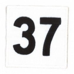 Ecusson numéro de course 37