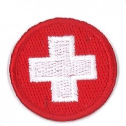 Ecusson Rond Drapeau Suisse