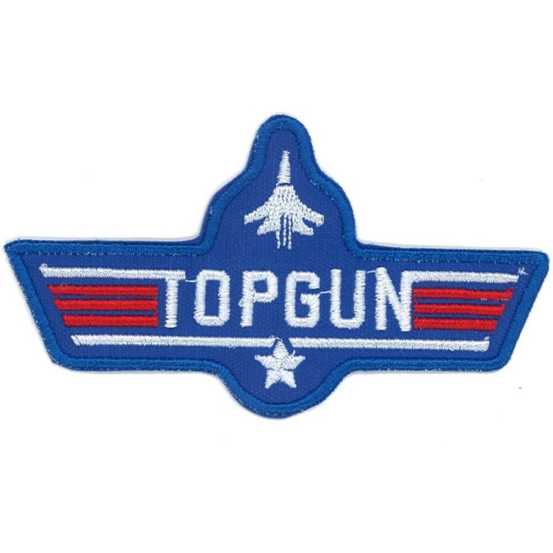 Ecusson Aviation Top Gun Bleu