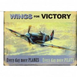 Plaque tôle aviation wings...