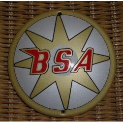 Plaque émaillée BSA blanc
