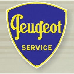 Plaque émaillée Peugeot...