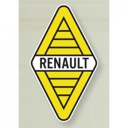 Plaque émaillée Renault...