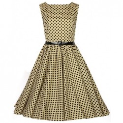 Robe Polka Beige