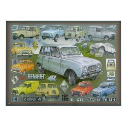 Plaque tôle Renault 4L