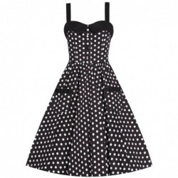 Robe Saphy Noire et Pois...