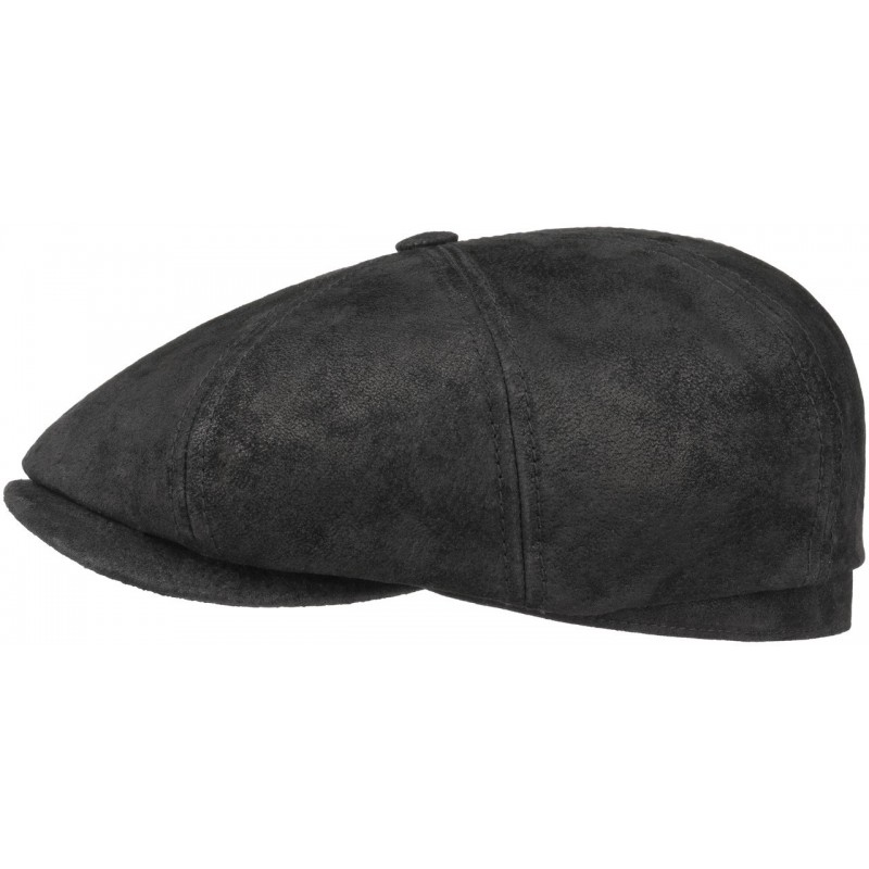 Casquette Stetson Pigskin Cuir Noir