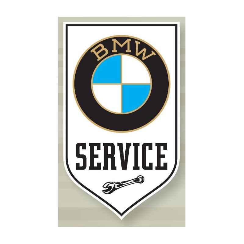 Plaque émaillée Bmw service