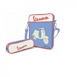 Sacoche Ipad bleue Vespa 50 S