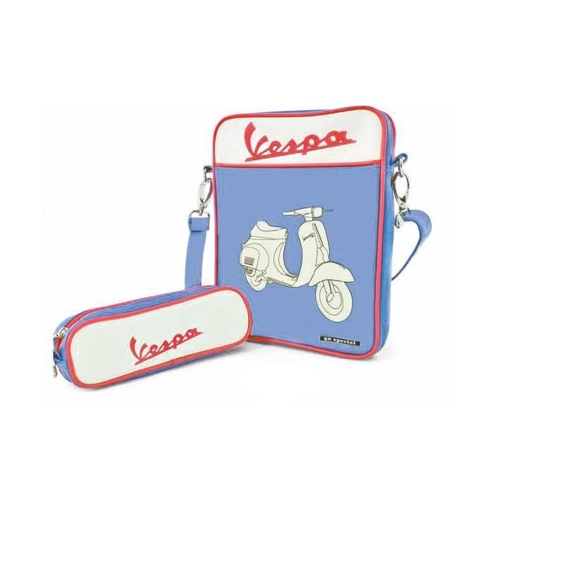 Sacoche Ipad bleue Vespa 50 S