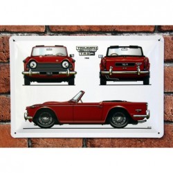 PLAQUE TOLE TRIUMPH TR5