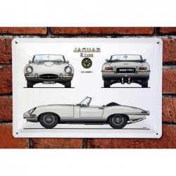 PLAQUE TOLE JAGUAR TYPE E...