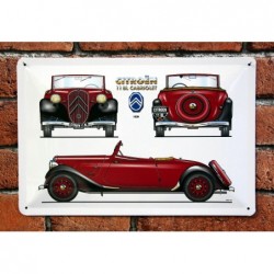 PLAQUE TOLE CITROEN 11 BL...