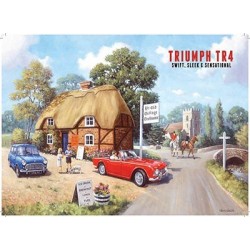 plaque tôle Triumph TR4