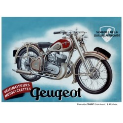 Plaque tôle Peugeot Moto