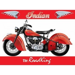 Plaque tôle Indian roadking