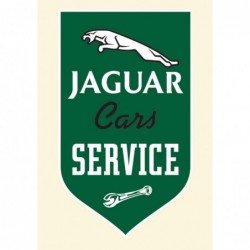 Plaque émaillée Jaguar service
