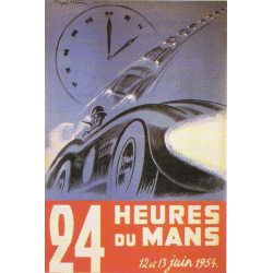 Affiche 24 H du Mans 1954