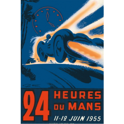 Affiche 24 H du Mans 1955