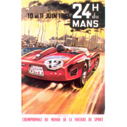 Affiche 24 H du Mans 1961