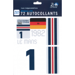 Autocollants 24H Le Mans 1982