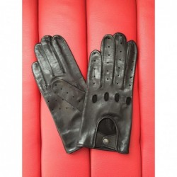 Gants femme Racing Cuir Noir