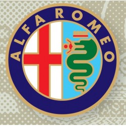 Plaque émaillée Alfa Roméo...