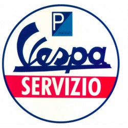 Autocollant Vespa servizio