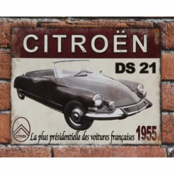 Plaque tôle DS 21 Cabriolet