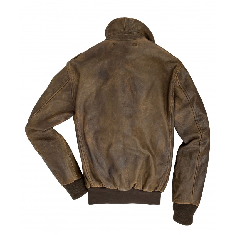 Blouson A2 Mustang cuir vieilli