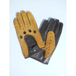 Gants mouton retourné cognac