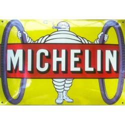 Plaque émaillée Michelin...