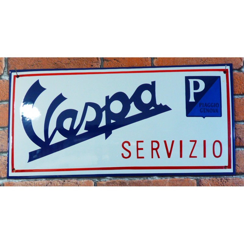 plaque émaillée Vespa