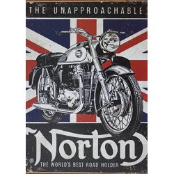 Plaque tôle Norton GB