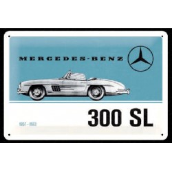 Plaque tôle Mercedes 300 SL