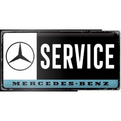 Plaque tôle Mercedes Service