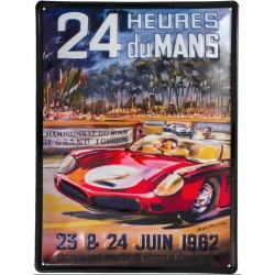 PLAQUE TOLE 24 H LE MANS 1962