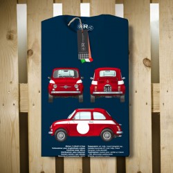 T SHIRT FIAT 500 MARINE O-R