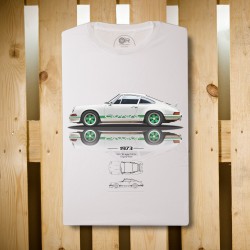 TEE SHIRT BLANC PORSCHE...