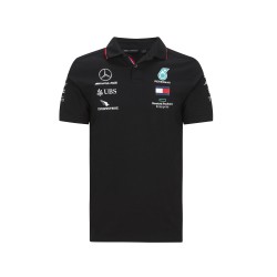 Polo noir mercedes petronas