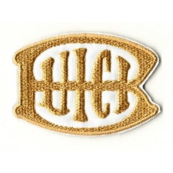 Ecusson Buick blanc or