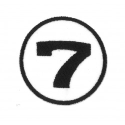 Ecusson Numéro de course 7