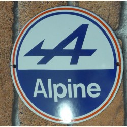 Plaque émaillée ALPINE...